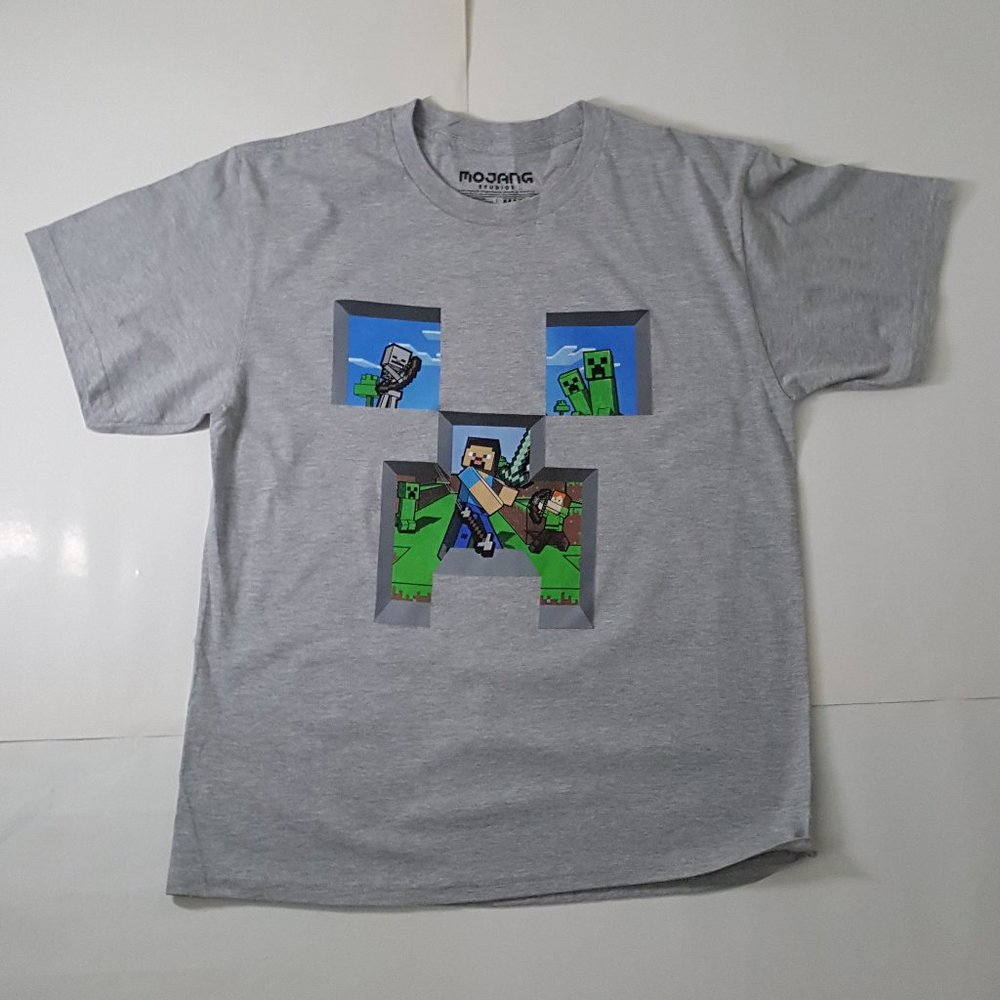 Brand New Boy's MOJANG Studios T-Shirts Size XL Gray